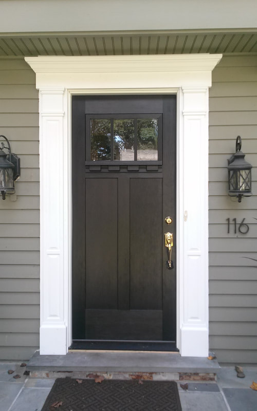 Black craftsman door