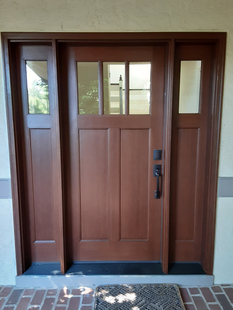 Fiberglass entry door